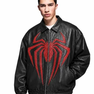 Spider-Man Inspired Oversized Black and Red Jacket
