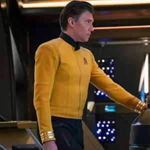 Star Trek Captain Christopher Pike Yellow Jacket Side Look