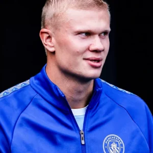 Striker Erling Haaland Blue Jacket