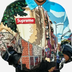 Supreme Jeff Hamilton Ridge Street Leather Jacket