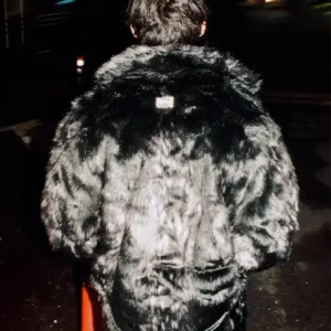 Supreme Lynx Fur 2026 Windstopper Black Overcoat