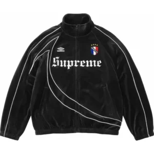 Supreme Umbro Velour 2026 Black Track Jacket