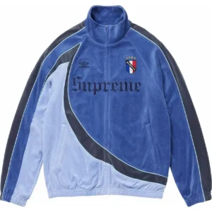 Supreme Umbro Velour 2026 Blue Track Jacket