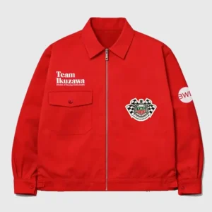 TAG Heuer x BWD x Team Ikuzawa 2026 Red Work Zip-Up Jacket