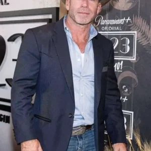 Taylor Sheridan Premiere Blue Blazer