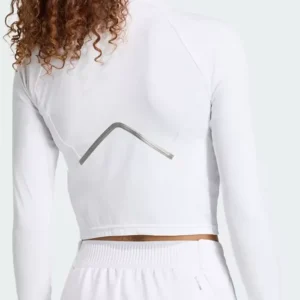 The Championships Wimbledon Ashlyn Krueger White Zip-Up Jacket For Sale