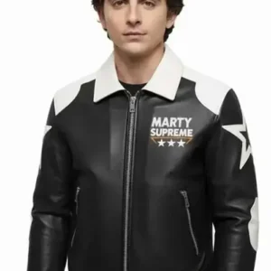 Timothée Chalamet Marty Supreme Leather Bomber Jacket