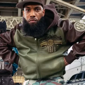 True To Our Roots Pelle Pelle Fall Green Leather Jacket