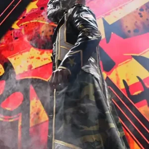 WWE SummerSlam 2026 Minnesota Cody Rhodes Black Leather Trench Coat Sale