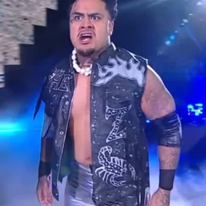 WWE Zilla Fatu NXT 2026 Leather Vest