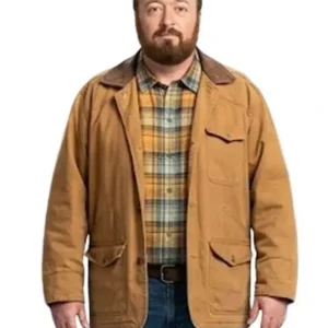 Widows Bay Neil Casey Brown Cotton Jacket Front