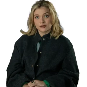You're Killing Me S01 Amalia Williamson Black Bomber Jacket Front