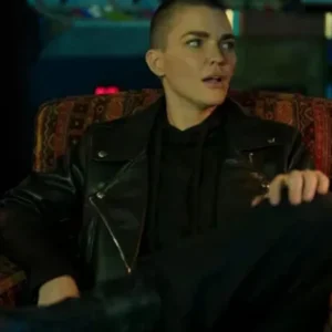 1up ruby rose black leather jacket