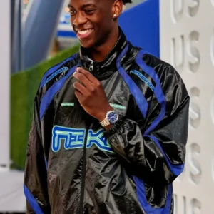 AJ Dybantsa 2026 US Open Event Black Zip-Up Track Jacket On Sale