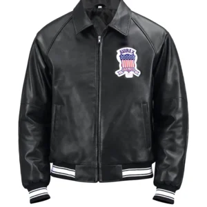 Avirex USA Black Leather Jacket Fronts