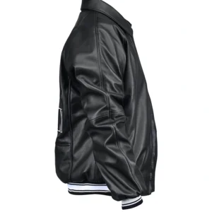 Avirex USA Black Leather Jacket on Sale