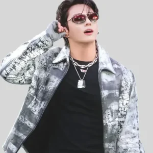 BTS ARIRANG World Tour Chicago Jungkook Diesel Leather Jacket On Sale