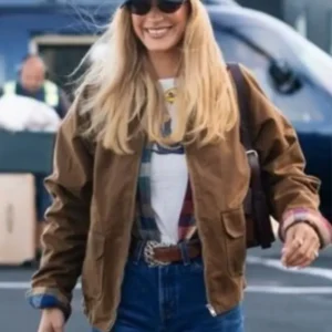 Bella Hadid 2026 UGG Season Brown Jacket On Sale