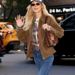 Bella Hadid UGG Season Brown Jacket