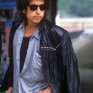 Bob Dylan Fringe Black Leather Jacket