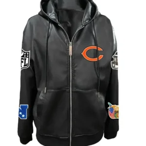 Chicago Bears Vegan Zip Up Jacket