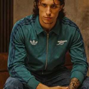 Classy Arsenal Retro Green Track Jacket
