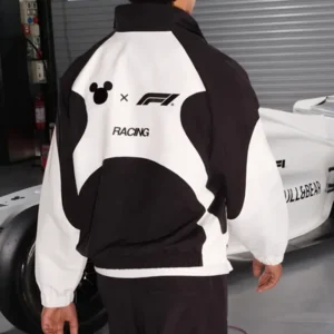 Disney x F1 Black & White Lightweight Track Jacket
