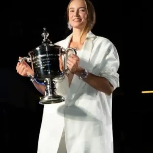 Elena Rybakina 2026 US Open White Satin Blazer