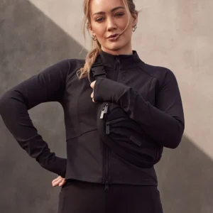 Hilary Duff 2026 Reebok Brand Ambassador Black Jacket