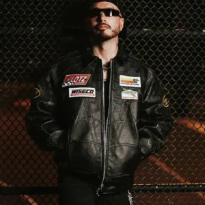 J balvin Vanson Leathers Spiderman Jacket