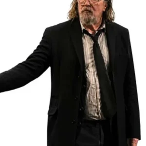 Jackson Lamb Slow Horses S06 Gary Oldman Black Wool Coat