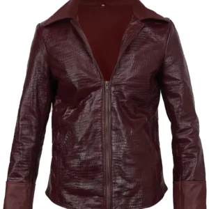 Jada Pinkett Smith Movie The Matrix 4 2021 Niobe Red Slim Fit Leather Jacket