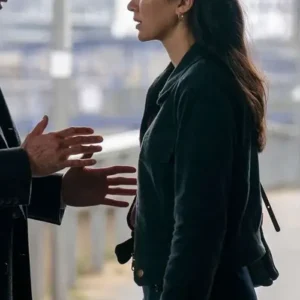 Jessica Henwick TV Silo S03 Helen Drew Grey Corduroy Jacket On Sale