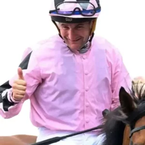 Jockey Shane Foley Dallmayr Cup 2026 Pink Bomber Jacket