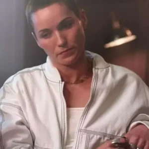 Jude Mack TV Series Ted Lasso 2026 Katie Quinn White Cotton Bomber Jacket