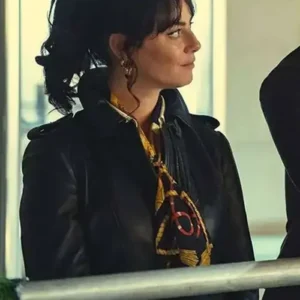 Kaya Scodelario TV Series The Gentlemen 2026 Susie Glass Black Leather Jacket