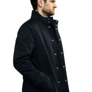 Kyle Soller Slow Horses 2026 Jim Black Cotton Coat On Sale