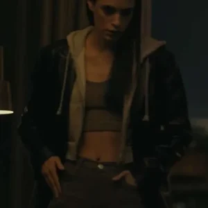 Laysla De Oliveira TV Series Lioness Cruz Manuelos Black Leather Blazer Jacket