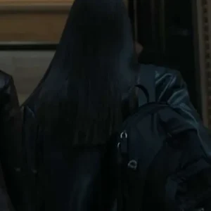 Laysla De Oliveira TV Series Lioness Cruz Manuelos Black Leather Blazer Jacket On Sale