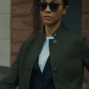 Lioness Zoe Saldana Green Blazer