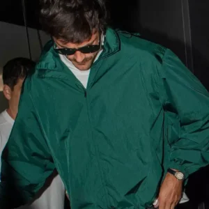 London Dinner 2026 Jacob Elordi Windbreaker Green Jacket On Sale