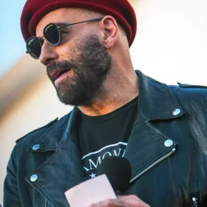 Los Angeles Music Event 2026 John Travolta Black Leather Jacket