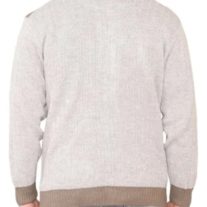 Men Classic Cardigan Argyle Diamond Pattern Beige Zip Up Sweater On Sale