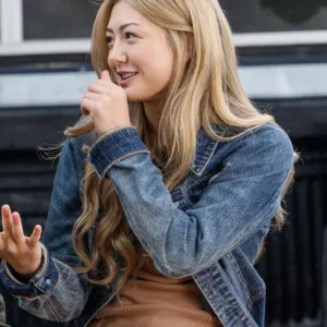 Miku Martineau TV Series Crew Girl S01 Teagan Tao Blue Denim Jacket
