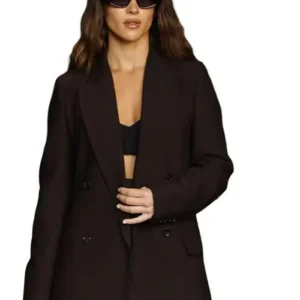 Milan Fashion Week 2026 Adria Arjona Brown Blazer On Sale