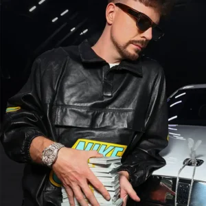 MrBeast Mr Lean Nike Leather Jacket