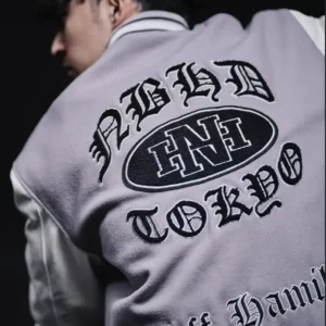 NEIGHBORHOOD Jeff Hamilton NBHD Tokyo Varsity Jacket Back View