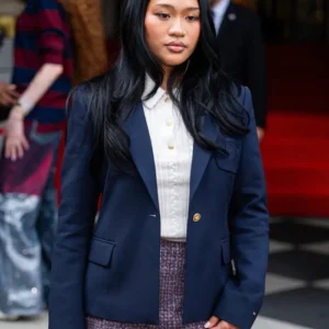 NYC 2026 Tommy Hilfiger Show Suni Lee’s Navy Blue Blazer