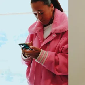 Naomi Osaka US Open Final Pink Jacket