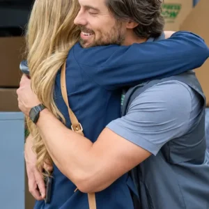 Natalie Sharp Movie Love Finds You 2026 Hayley Blue Blazer On Sale